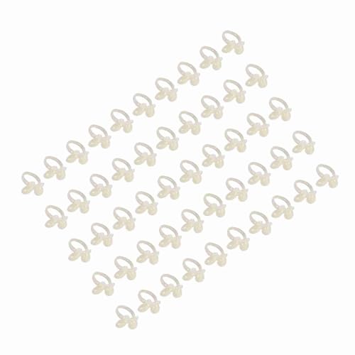 TOUISEDGI Nail Chart Ring 50Pcs Set Color Display Tool for Manicure False Tip Polish Gel Practice ABS Butterfly Flower Nail Chart Rings (3) von TOUISEDGI