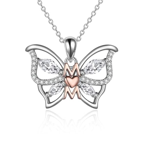 Sterling Silber Mama Halskette Mutter Schmuck Geschenke von Tochter Sohn (Style 1) von TOUPOP