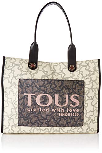 Große Shopping-Tasche Amaya KAOS Icon Mehrfarbig in Beige von TOUS