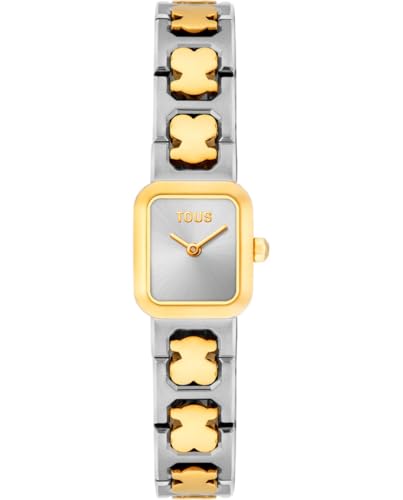 TOUS Analoge Uhr mit Armband aus Stahl Icon Time, Silber-Gold, Klassisch von TOUS