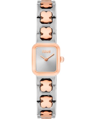 TOUS Analoge Uhr mit Armband aus Stahl Icon Time, Silber-Rosegold, Klassisch von TOUS