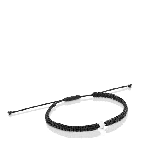 TOUS Armband Nylon mit Sternmotiv aus Sterlingsilber 17 cm lang, Kollektion Motive von TOUS