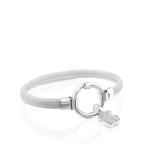 TOUS Armband aus Sterlingsilber für Damen mit Ring, 15 cm lang, elegant und anpassbar, Hold Collection von TOUS
