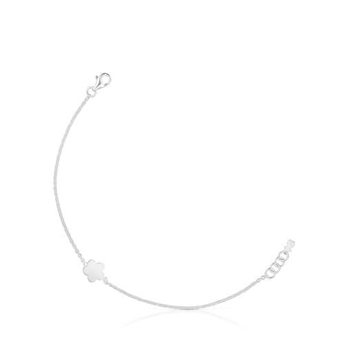 TOUS Armband mit Blumenmotiv aus Sterlingsilber 17,5 cm lang, Kollektion Motive von TOUS
