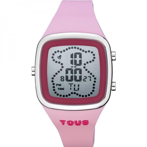 TOUS B-Time Uhr 3000131400 rosa Silikon Damenuhr von TOUS