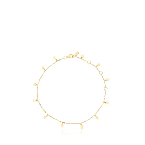 TOUS Cool Joy Fußkettchen mit 18-karätigem Gold auf Sterlingsilber von TOUS