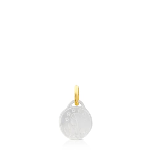 TOUS Damen-Anhänger mit Motiv der Jungfrau Maria aus 18-karätigem Gold mit Perlmutt, Kollektion Devocion TOUS Damen-Anhänger mit Motiv der Jungfrau Maria aus 18-karätigem Gold mit Perlmutt, Kollektion Devocion von TOUS