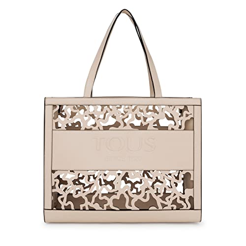 TOUS Große Shopping-Tasche Amaya Kaos Shock in Beige von TOUS