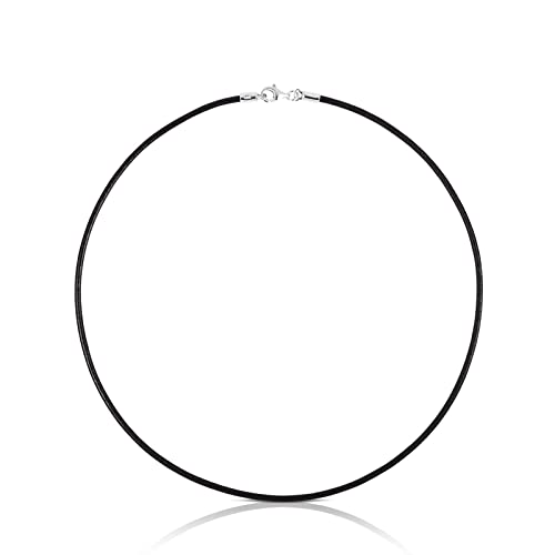 TOUS Choker Chokers aus schwarzem Leder mit Verschluss aus Silber von TOUS