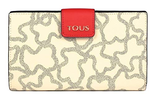 TOUS Damen M. Flat K Icon Geldbörse Multi-beige Reisezubehör-Brieftasche von TOUS