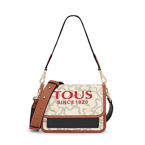 TOUS Damen S. Audree K Icon Multi Umhängetasche, Mehrfarbig, Beige von TOUS