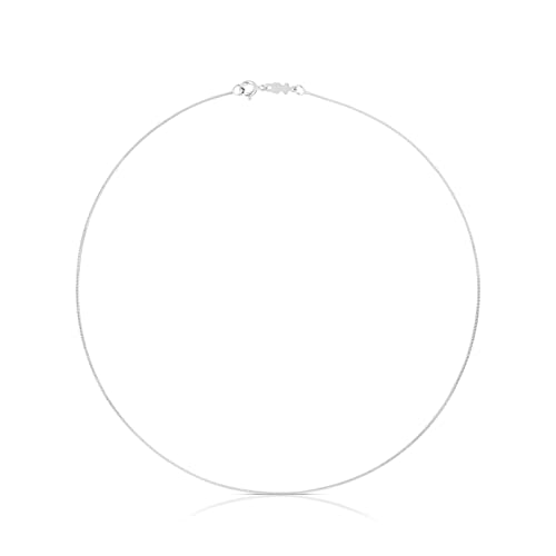 TOUS Enge Halskette Chain aus Silber mit 1 mm Dicker Kordel, 40 cm lang. von TOUS
