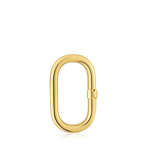 TOUS Großer Ring für Damen, mit 18-karätigem Gold auf Sterlingsilber, Kollektion Hold Oval von TOUS