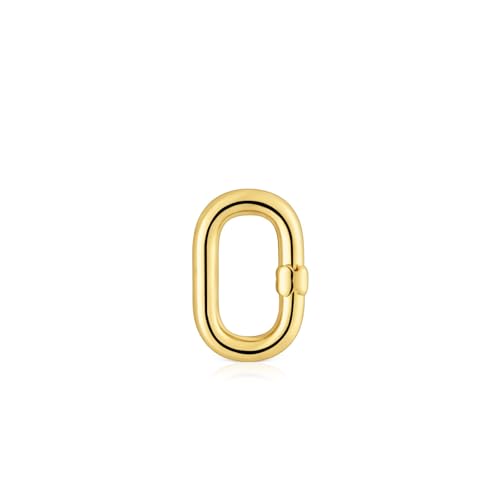 TOUS Kleiner Ring für Damen, mit 18-karätigem Gold auf Sterlingsilber, Kollektion Hold Oval von TOUS