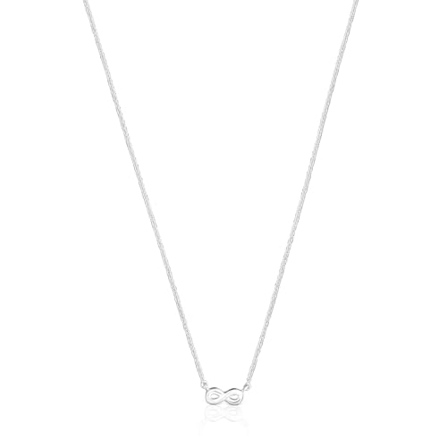 TOUS Kurze Halskette mit Unendlichkeitszeichen aus Sterlingsilber 45 cm lang, Kollektion Motive von TOUS