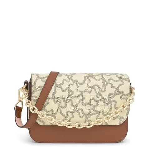 TOUS Mittlere Umhängetasche Chain Camel und Kaos Icon Beige von TOUS