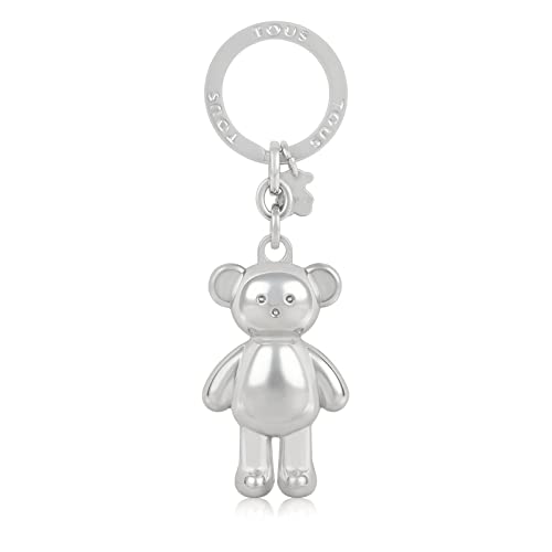 TOUS Damen LLAVERO OSO Teddy Bear Plateado SILBERNER TEDDYBÄR-SCHLÜSSELANHÄNGER, Plata, Talla Única von TOUS