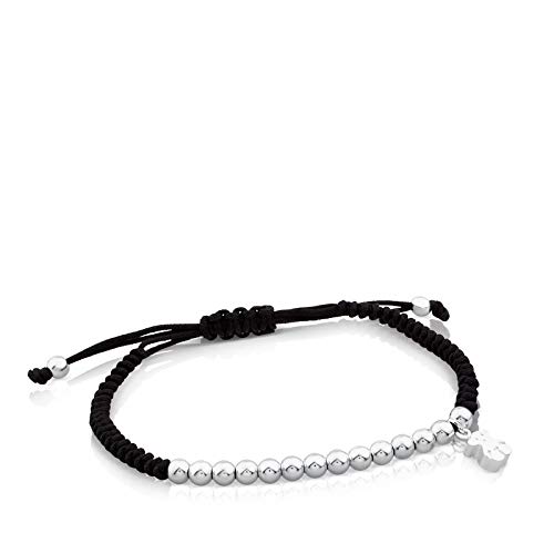 TOUS hiper mikro - Silber Armband und Schwarze Schnur von TOUS