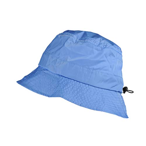 Toutacoo, Regenhut, leicht zu Falten in der integrierten Tasche, Nylon-Look -(08-Hellblau/Regen) von Toutacoo