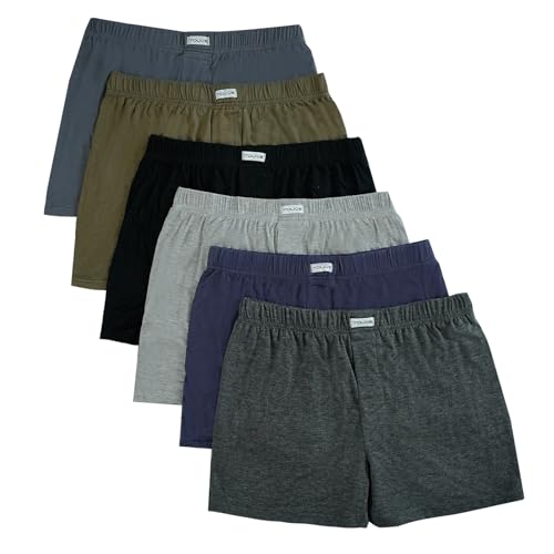 TOUVE Boxershorts Herren, 6er Pack Modal Bio-Boxershorts Herren Baumwolle, Lockere, Weiche, Bequem, Hautfreundlich, Atmungsaktiv, Unverzichtbar für die Freizeit zu Hause TOUVE Boxershorts Herren, 6er Pack Modal Bio-Boxershorts Herren Baumwolle, Lockere, Weiche, Bequem, Hautfreundlich, Atmungsaktiv, Unverzichtbar für die Freizeit zu Hause von TOUVE