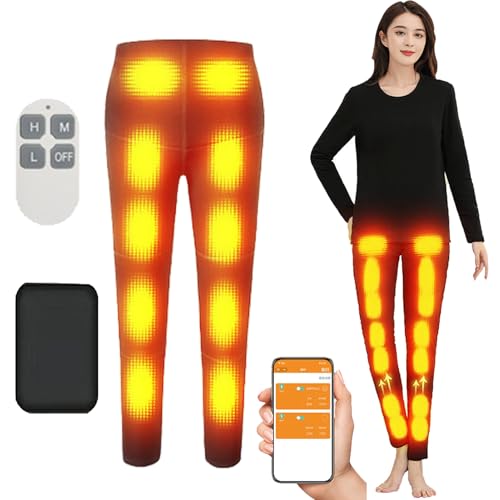 TOVCHEI Beheizte Thermounterwäsche Im Freien Jagd Skifahren Heizung Kleidung Elektrische Heizung Baselayer Hemd Hose Mit Batterie,Pants,XL von TOVCHEI