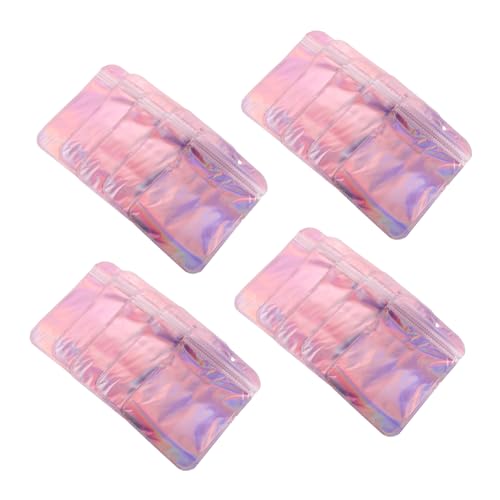 TOVINANNA 100stücke Durchscheinende Kleine Tasche Selbstverriegelnde Ohrringtasche Kleine Schmucktasche wasserdichte Tasche Für Schmuckaufbewahrung von TOVINANNA