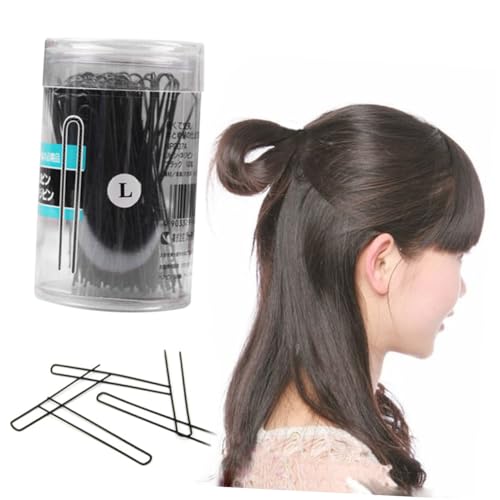 100st Du Haarnadel Geflochten Haarknotenklammern Für Frauen Haarteil Randbereich Haarnetz Häkeln Schnappen Haarklammern Gewellt Flechten Modisch Pferdeschwanzhalter Abs Black TOVINANNA von TOVINANNA