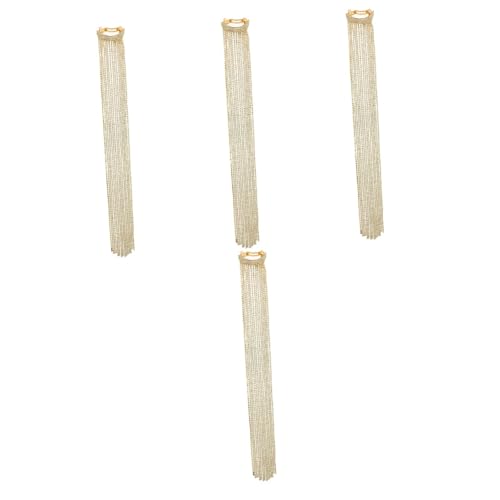 TOVINANNA 4stücke Rhinestones Langhaar Haarschmuck Mit Quasten Fashionable Haarspange Für Und Mädchen Für Und Lässige Anlässe Leicht Und Tragbar Passend Für Verschiedene Frisuren von TOVINANNA