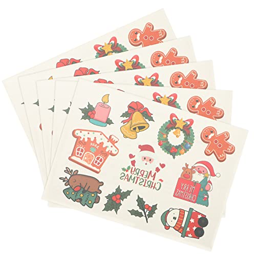 TOVINANNA Weihnachten Fake Sticker Temporär Für Kinder Erwachsene Körperaufkleber Party Favors von TOVINANNA