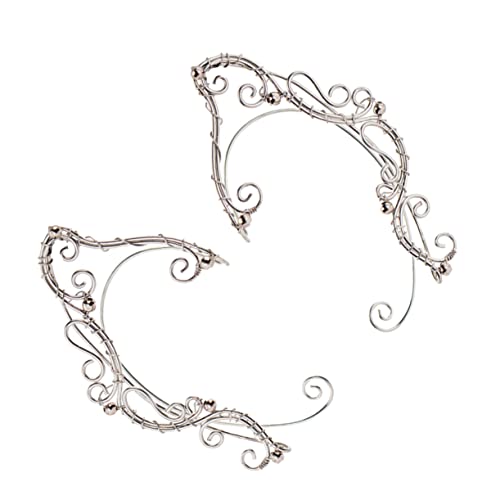 TOVINANNA 1 Paar Delicate Ear für Damen Handgefertigte Ohrringe Piercing für Cosplay Alltag und Besondere Anlässe Elfenohrringe Ohrclips für Einen Bezaubernden Look von TOVINANNA