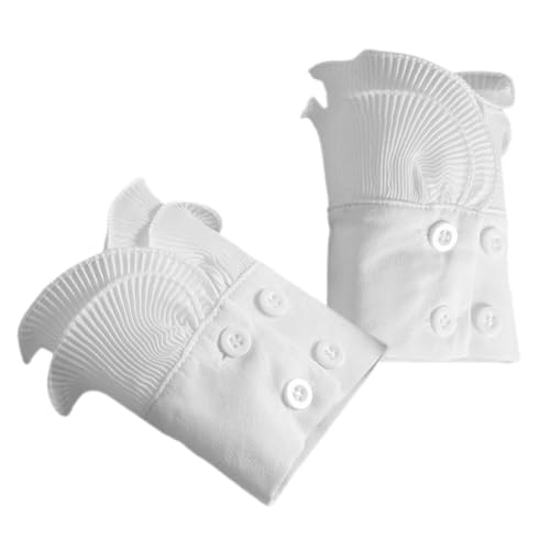 TOVINANNA 1paar Abnehmbare Handgelenk Manschetten Handgelenk-ärmel Für Hochzeitskleider Und Mode-outfits Fingerlose Handschuhe Als Stilvolles Accessoire von TOVINANNA