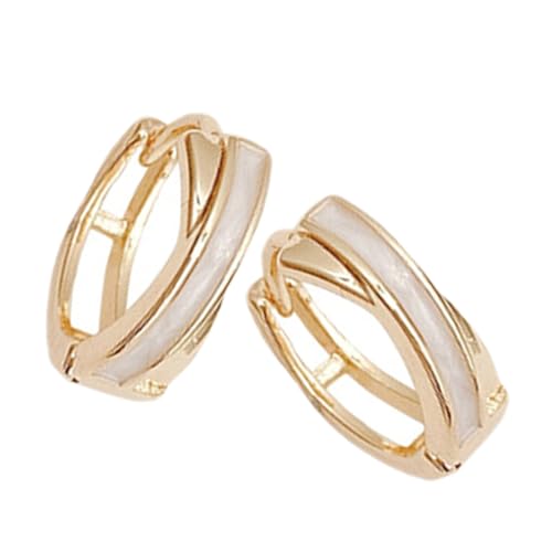 TOVINANNA 1 Paar Geometrische Ohrringe für Damen Stilvolle Kleine Creolen für Alltag und Besondere Anlässe Langlebig und für Freundinnen oder Familie von TOVINANNA