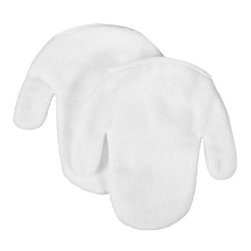 TOVINANNA 1 Paar Gesichtswaschhandschuhe Peeling-fäustlinge Für Frauen Silikon-reinigungshandschuh Einfache Gesichtswasch- Und Make-up-entferner-handschuhe Für Zuhause Outdoor-reisen von TOVINANNA