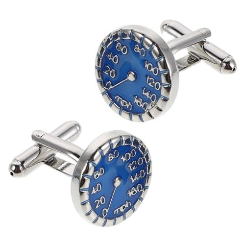 TOVINANNA Manschettenknöpfe Mit Tachometermotiv Für Herren Rennwagen-design Formelle Business Und Hochzeitskleidung Metallknöpfe Für Hemdkragen Party-zubehör von TOVINANNA
