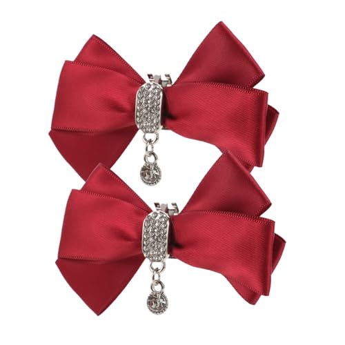 TOVINANNA 1 Paar Hochwertige Schuhclips für Damen Abnehmbare Schleifen Anstecker Rot für High Heels und Pumps Modisches Schuhzubehör für Hochzeit und Party TOVINANNA 1 Paar Hochwertige Schuhclips für Damen Abnehmbare Schleifen Anstecker Rot für High Heels und Pumps Modisches Schuhzubehör für Hochzeit und Party von TOVINANNA