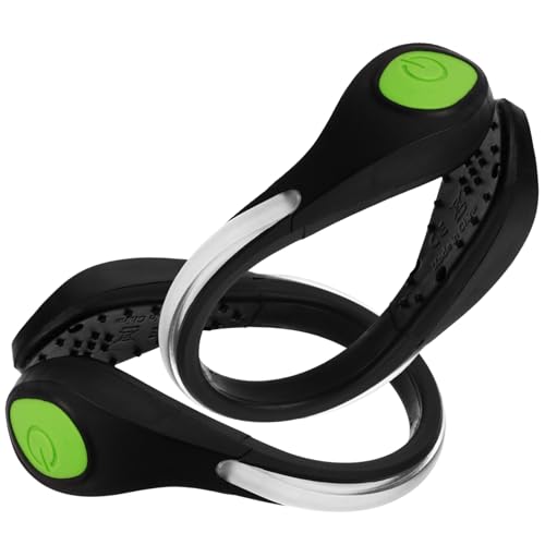 TOVINANNA 1 Paar LED Schuhclip Licht für Nachtlauf Sicherheitslicht für Jogger Tragbar Leicht Einfache Installation für Männer und Frauen Grün von TOVINANNA