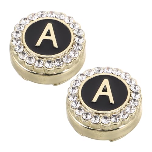 TOVINANNA 1 Paar Manschettenknöpfe mit Buchstaben Erste Manschettenknöpfe Adapter für Hemdmanschetten und Manschettenknöpfe gravierte Manschettenknöpfe Zinklegierung Golden von TOVINANNA