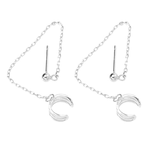 TOVINANNA 1 Paar Ohrmanschetten mit Anhängerkette Clip Ohrhänger für Damen Modischer Schmuck für Partys Hochzeiten und Besondere Anlässe von TOVINANNA