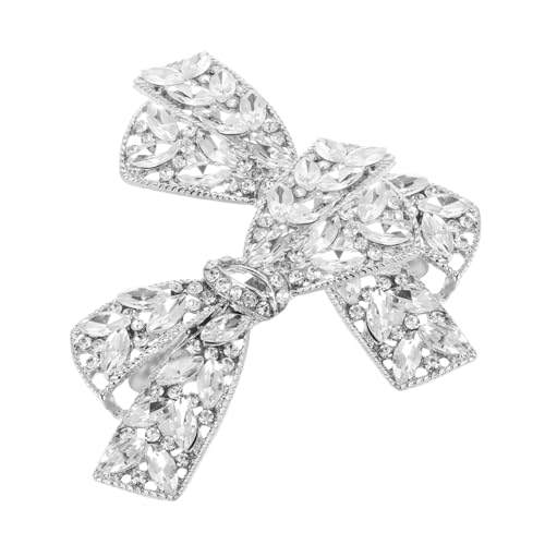 TOVINANNA 1 Paar Schleifen Schuhclips für Damen Abnehmbare Funkelnde Rhinestone Schuhschnallen für Hochzeiten Partys Formelle Anlässe Stilvolle Schuhdekoration für Absätze Flache Schuhe von TOVINANNA