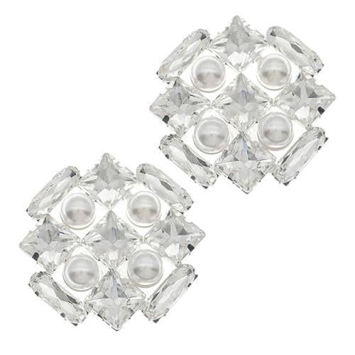 TOVINANNA Strass Schuhclips Damen Hochzeits Schuhschnallen Dekorative Schuhaccessoires Hochzeitsdekoration für High Heels Einfach Anzubringen von TOVINANNA