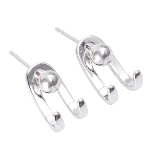 TOVINANNA 1 Paar Silber Ohrstecker mit Elegantem Design Zeitlose Ohrringe für Damen Hochzeiten Besondere Anlässe Hypoallergen von TOVINANNA