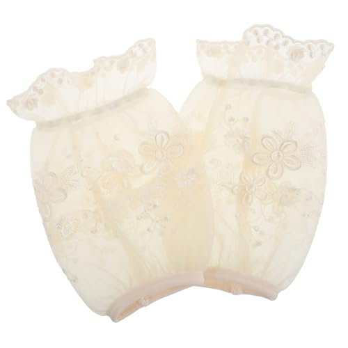 TOVINANNA 1 Paar Spitzenärmel Damen Oversleeves Oversleeve Kleidungsschutz Manschettenschutz Armstulpen Armabdeckungsschutz Damen Armabdeckungen Arm Sleeve Guard Cuff Guard Covers Mesh von TOVINANNA