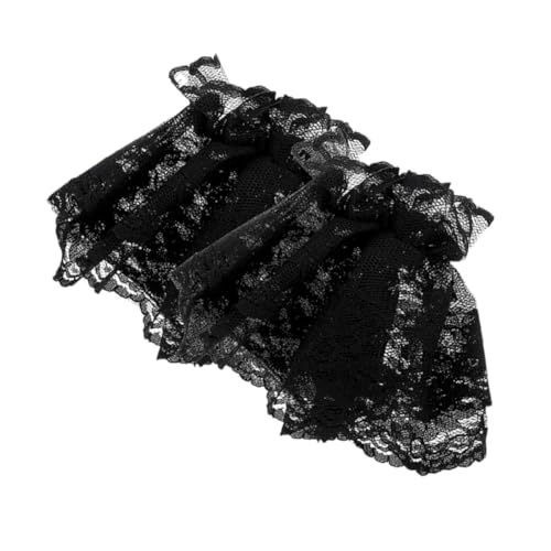TOVINANNA 1 Paar Spitzenärmel Handgelenk Rüschenmanschette Weiße Spitzengelenksmanschetten Abnehmbare Ärmel Für Kleider Tüllarmärmel Bündchen Lolita-spitze Falsche Lolita-ärmel Schwarz TOVINANNA 1 Paar Spitzenärmel Handgelenk Rüschenmanschette Weiße Spitzengelenksmanschetten Abnehmbare Ärmel Für Kleider Tüllarmärmel Bündchen Lolita-spitze Falsche Lolita-ärmel Schwarz von TOVINANNA