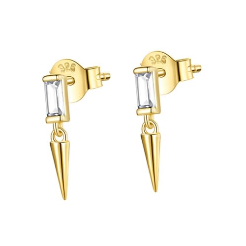 TOVINANNA Ohrstecker Damen S925 Silber Ohrschmuck Geometrisch Glänzend für Alltag und Besondere Anlässe von TOVINANNA