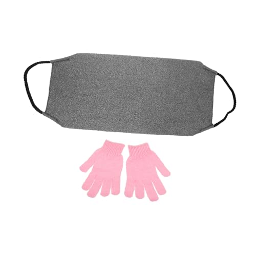 TOVINANNA 1 Satz Badehandschuhe Und Badetücher Rückenwäscher Für Die Badewanne Rückenschrubber Für Duschpeeling Körperpeeling Duschzubehör Für Peeling-rückenwäscher Zum Nylon von TOVINANNA