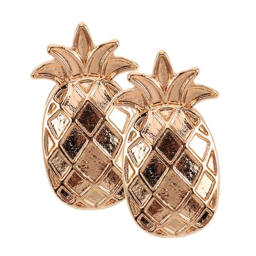 TOVINANNA 2stücke Ananas-anstecknadel Set Cartoon Broschennadel Aus Zinklegierung Für Schal Hut Kragen Luau Partygeschenk Ananas-revers Clip von TOVINANNA