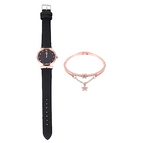 TOVINANNA 1 Satz Damen Quartz Armbanduhr Set mit Glänzendem Handgelenk Armband Elegantes Design für Verstellbare Armbanduhr für Frauen von TOVINANNA