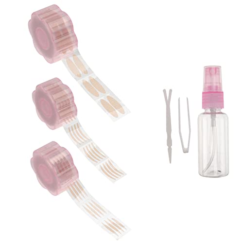 TOVINANNA 1 Satz Doppelter Augenlidaufkleber Streifen Für Schlupfaugen Eyeliner-band Autoaufkleber Wimpern Fuchs Deckel Geschwollen Durchsichtiges Klebeband Jumbo Doppelte Augenlidfaser Rosa von TOVINANNA