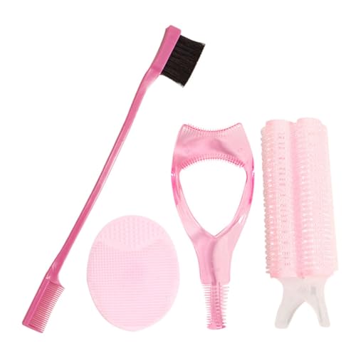 TOVINANNA 1 Satz Make Up Pinselset mit Mascara Schutz Wimpernwerkzeug und Augenbrauenpinsel Teiliges Tragbares Schönheits Set für Doppelseitiger Augenbrauenbürste und Haarkringelern von TOVINANNA