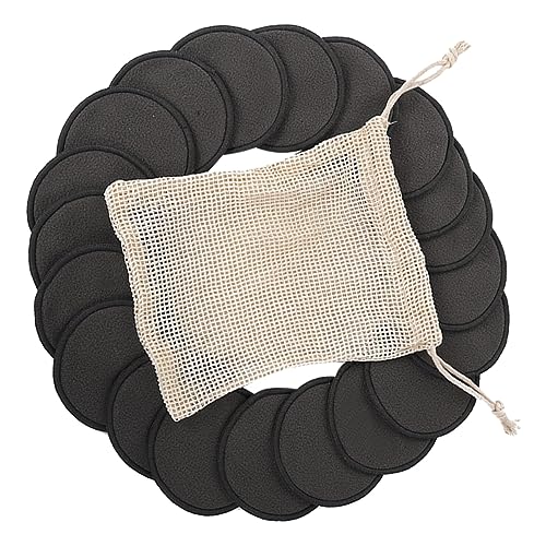 TOVINANNA 1satz Wiederverwendbare Make-up-entferner-pads Teiliges Mit Reinigungspads Aus Bambusfaser Und Netzbeutel Für Sanfte Gesichtsreinigung Unterwegs von TOVINANNA